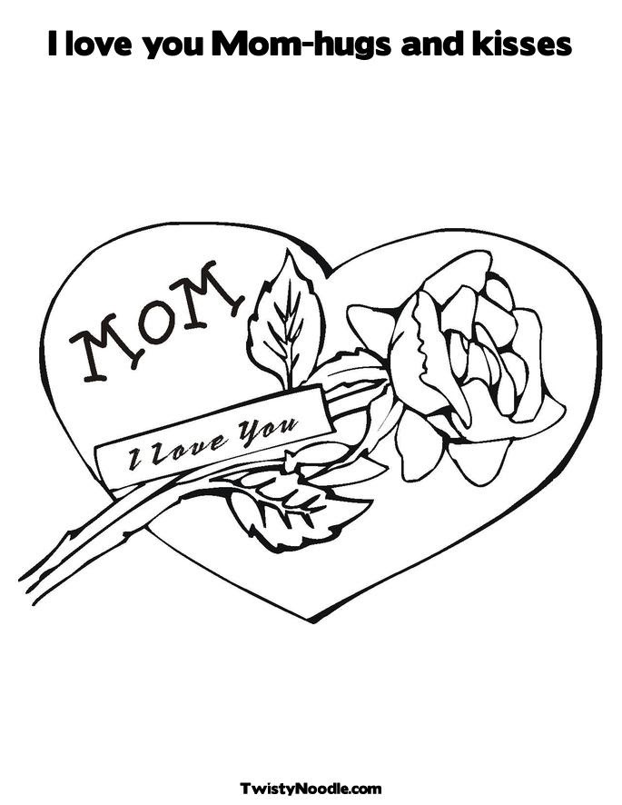 I love you mom coloring pages to download and print for free