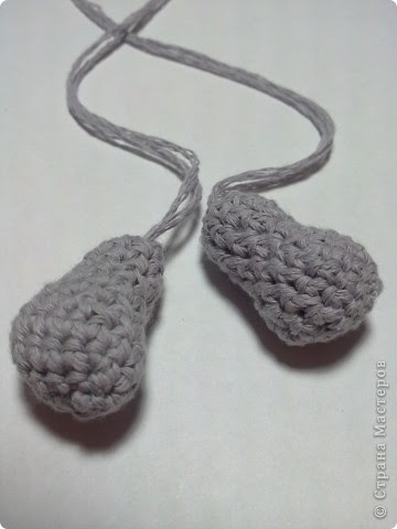 Игрушка Куклы Мастер-класс Вязание крючком Мишка лилипут Нитки фото 9