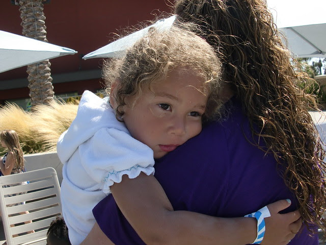 Hugging Aunt "Micole"