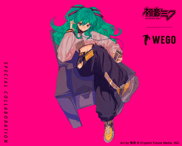 グッズ 初音ミク Wego のコラボアイテムが3 9 月 に発売決定 初音ミク公式ブログ