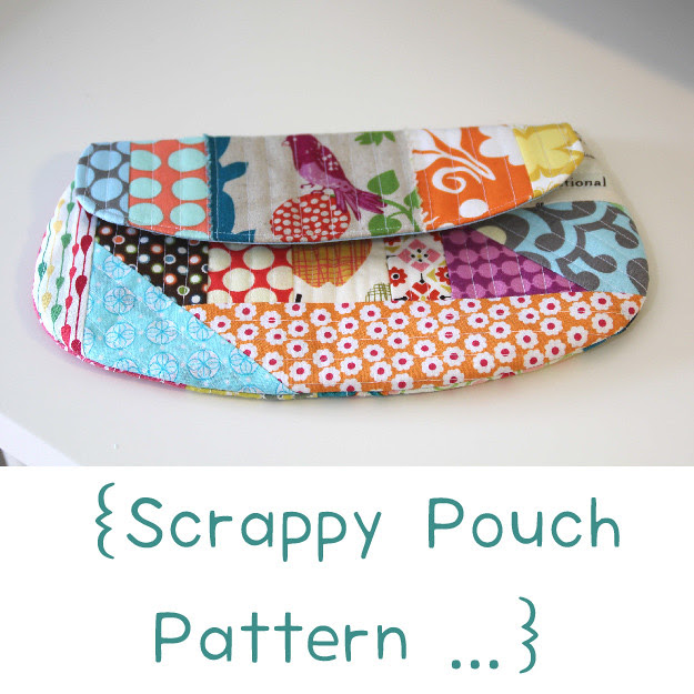 Scrappy pouch pattern button