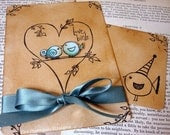 Love Bird Wedding Invitations With RSVP cards, Envelope printing and Love Seal Stickers x 55