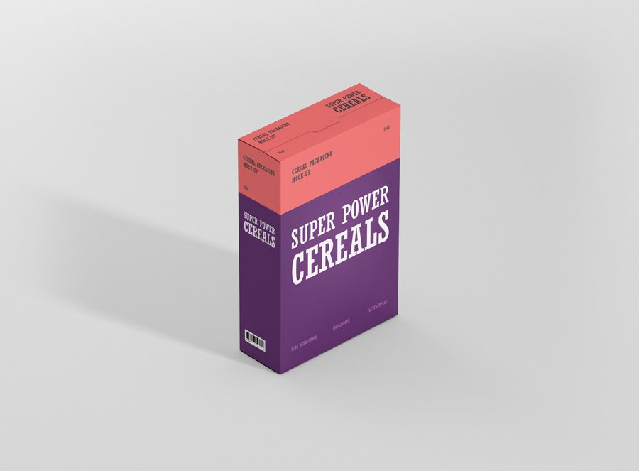 Download Cereals Box Mockup - Premium and Free Mockups