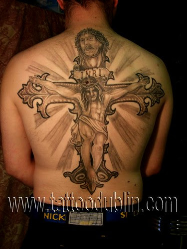  jesus cross black shade tattoo dublin ireland 