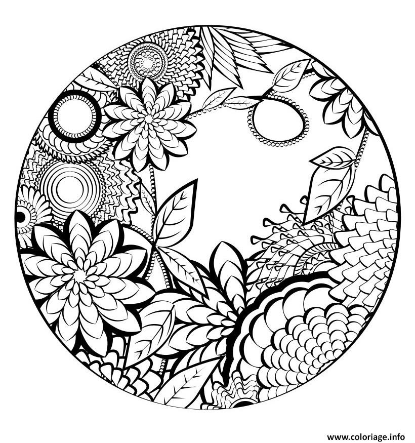 Coloriage mandala 2017  JeColorie.com