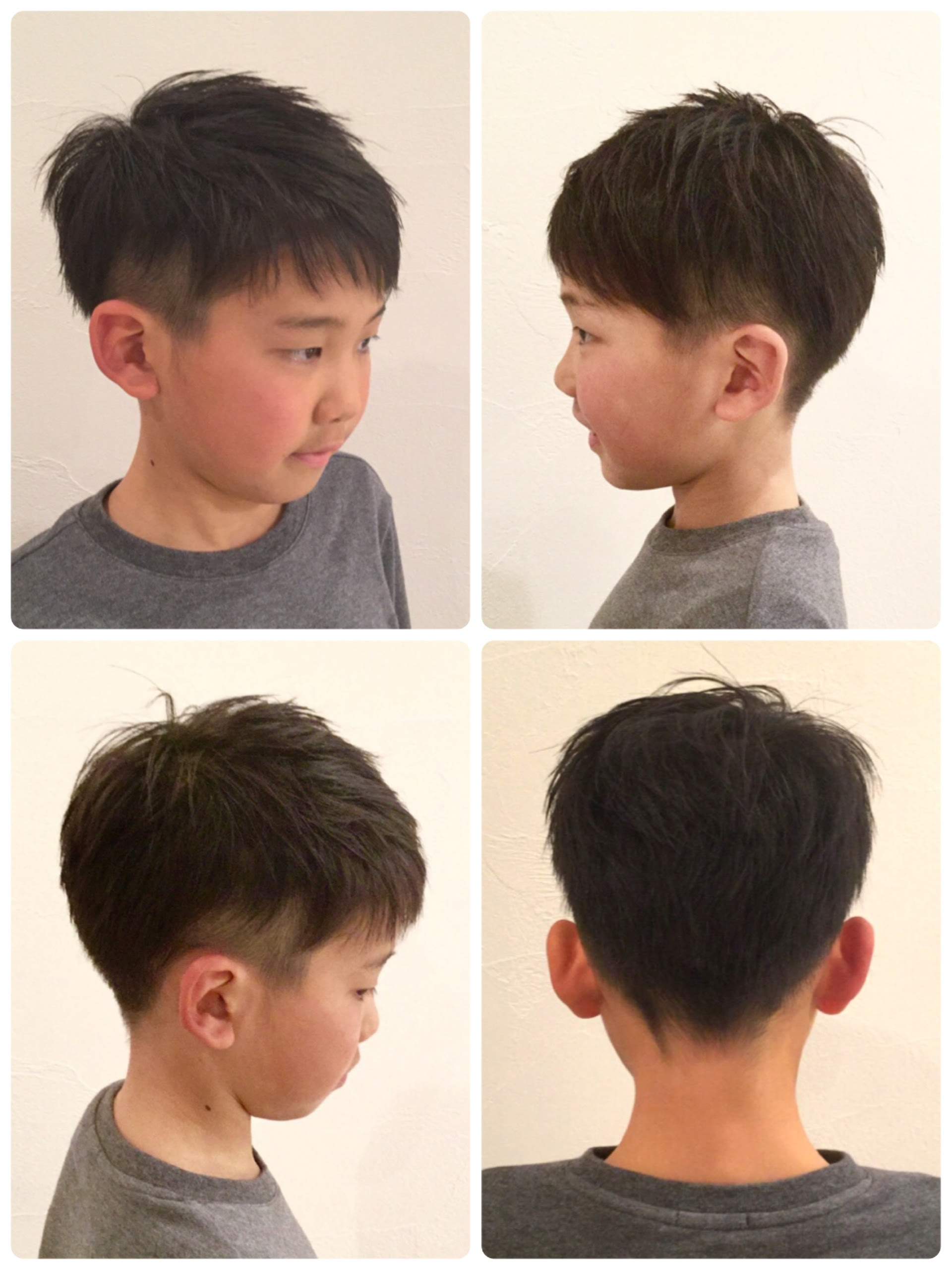 子供カット 男の子もママと一緒に美容室でカッコ良く 与野の髪をいたわる美容室 Coeur