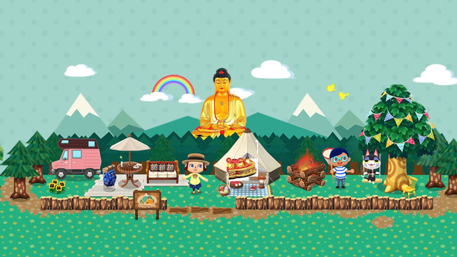 縮緬遊戯堂 縮緬壁紙 ゲヱム どうぶつの森