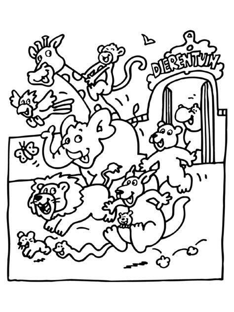  free printable zoo coloring pages for kids