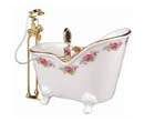 Rubinetti bagno dorati