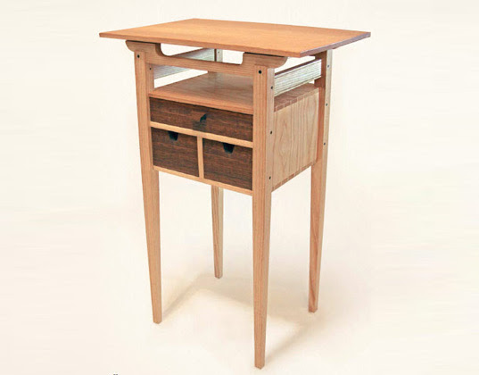 Upcycled side table, salvaged wood, salvaged furniture, recycled wood 