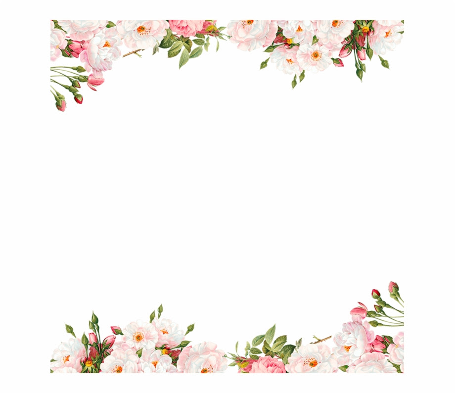 watercolor flower border png clip art library clipart library