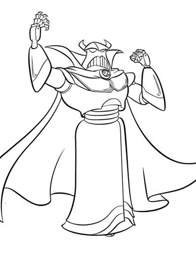 My Family Fun Emperor Zurg Toy Story Coloring Pages Disney Pixar