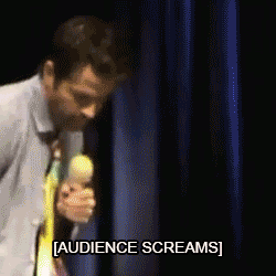 Supernatural castiel Misha Collins chicon megstiel oh my 