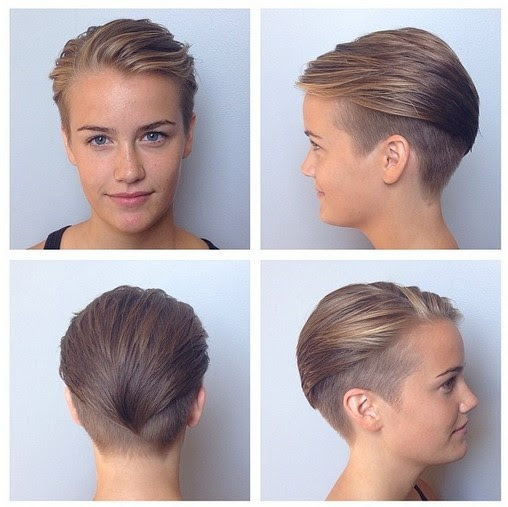 pixie undercut hairstyle girl