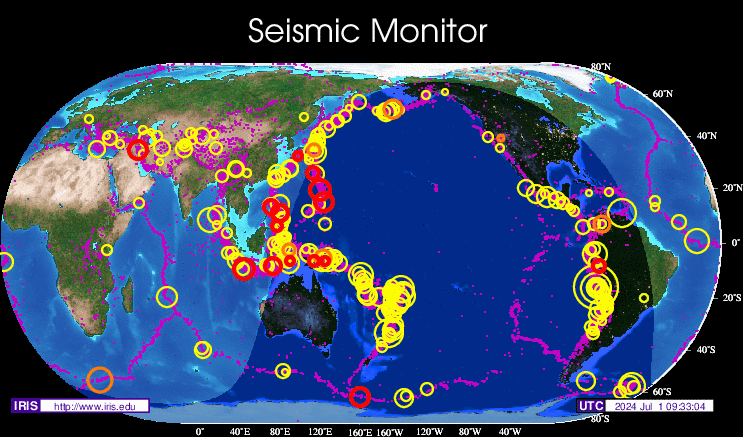Automatic GEOFON Global Seismic Monitor