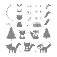 Set de tampons résine Foxy Friends