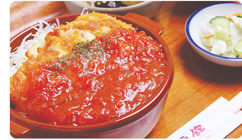 神戸館 中津川本店 とりトマ丼 岐阜県中津川市ご当地グルメ 中津川名物料理