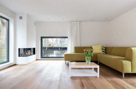 seating area fireplace