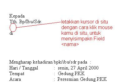 cara menggunakan mail merge pada microsoft word
