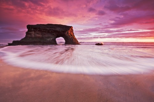 amazing, beach, nature, rock, scene, scenery, water, wave