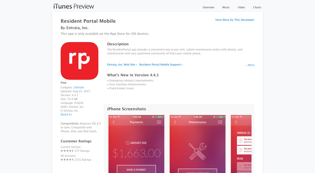 Residentportal For Ios And Android