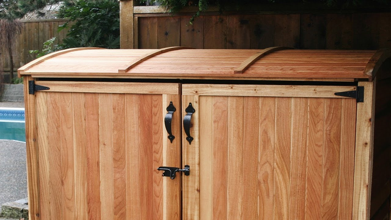 Garbage Can Storage Shed - Oscar Assembly Video by Outdoor Living ...
