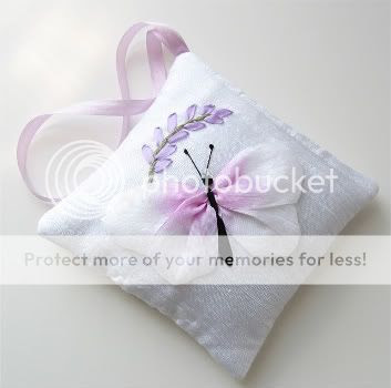 Lavender Sachet with Pink Butterfly by bstudio