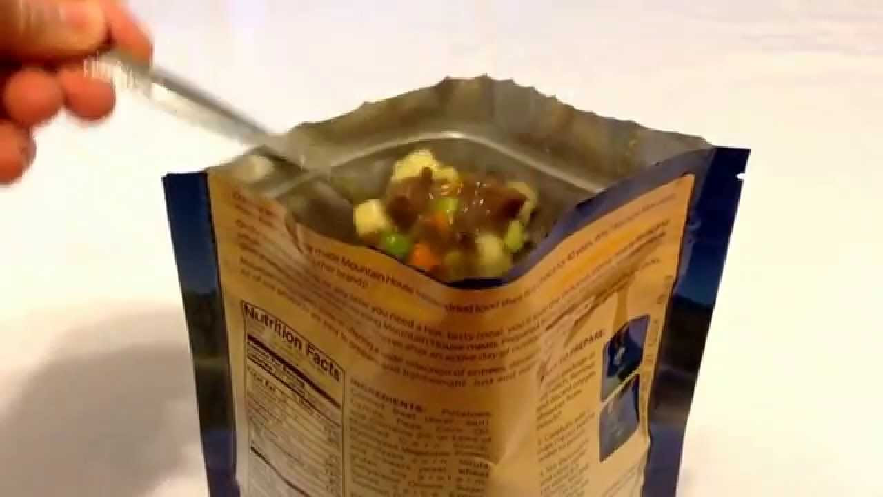 Mountain House Beef Stew Flavor and Food Review - YouTube