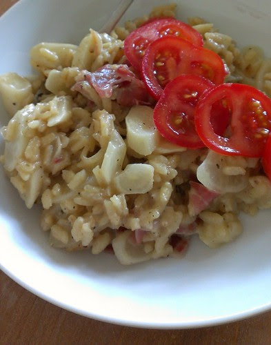 risotto with black salsify