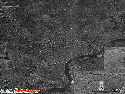 Philadelphia satellite photo by USGS