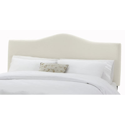Arc Headboard in Twill White Size: Twin