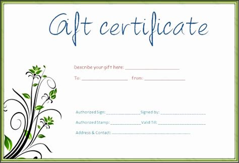  7 gift certificate template free download sampletemplatess