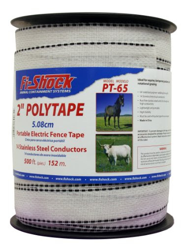 Fi-Shock PT-65 2-Inch Polytape, 152 Meters/500 Feet Spool