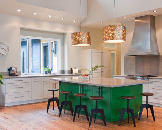 Kelly Green Interior Decor and Paints - Interiors By Color