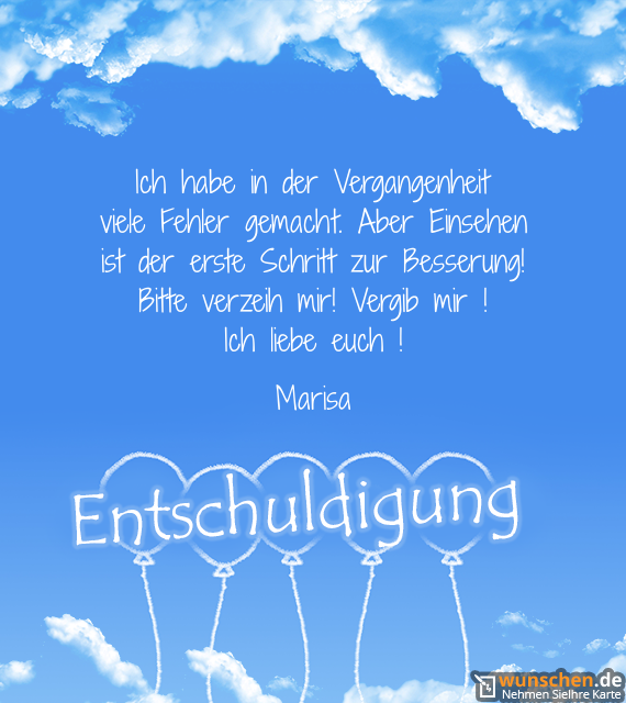 Bitte Verzeih Mir Sprüche