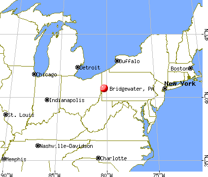 Bridgewater, Pennsylvania (PA 15066) profile: population, maps 