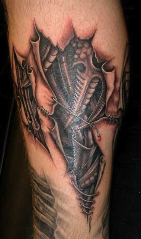 biomechanical tattoo  geeks
