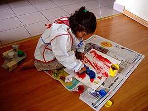Finger painting