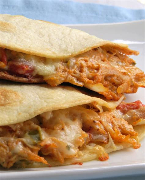 cheesy chicken quesadillas     world