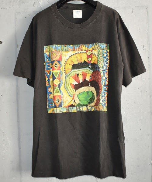 大人の上質 ヴィンテージ古着 The Neville Brothers ネヴィル ブラザーズ Mitakuye Oyasin Oyasin All My Relations Tシャツ 超大特価