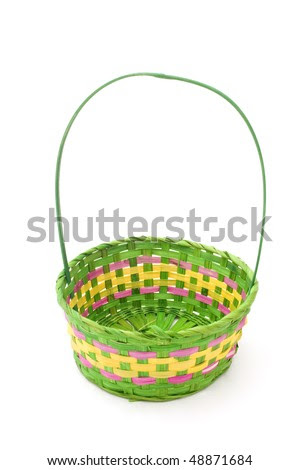 clipart easter basket. clip art easter basket images. stock photo : Empty Easter