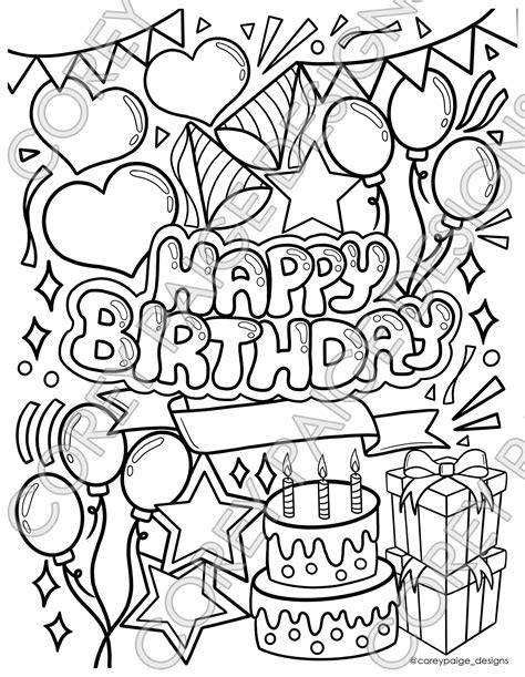  verjaardags kleurplaat oma happy birthday coloring pages birthday