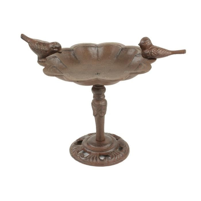 Abreuvoir oiseaux fonte pied
