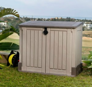 keter store-it-out midi outdoor resin horizontal storage