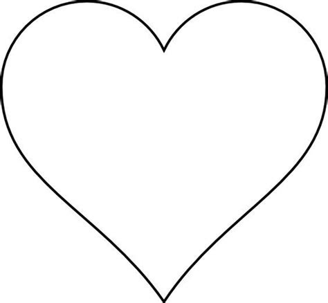  heart template printable large heart layout clip art heart shapes