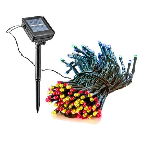55 Foot Solar Powered Outdoor Christmas Holiday String Lights with 150 Multi-colored LED (4 Pack) 55 Foot Solar Powered Outdoor Christmas Holiday String Lights with 150 Multi-colored LED (4 Pack)