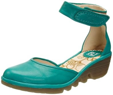 Fly London Women's Pank Leather Peacock Casual Loafers P500375012 3 UK ...