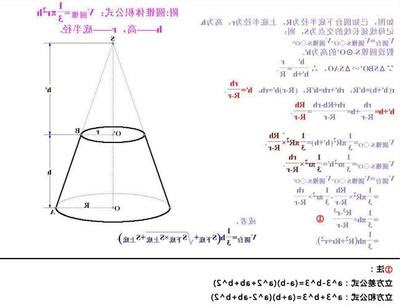 圆锥体积公式中文圆锥体积计算公式 朵拉利品网