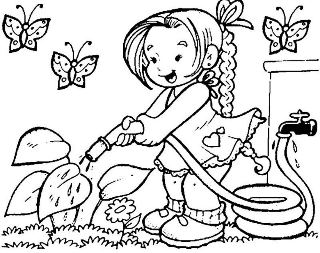 Great spring coloring pages