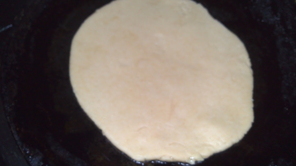 Bhakhri on a greased Tava